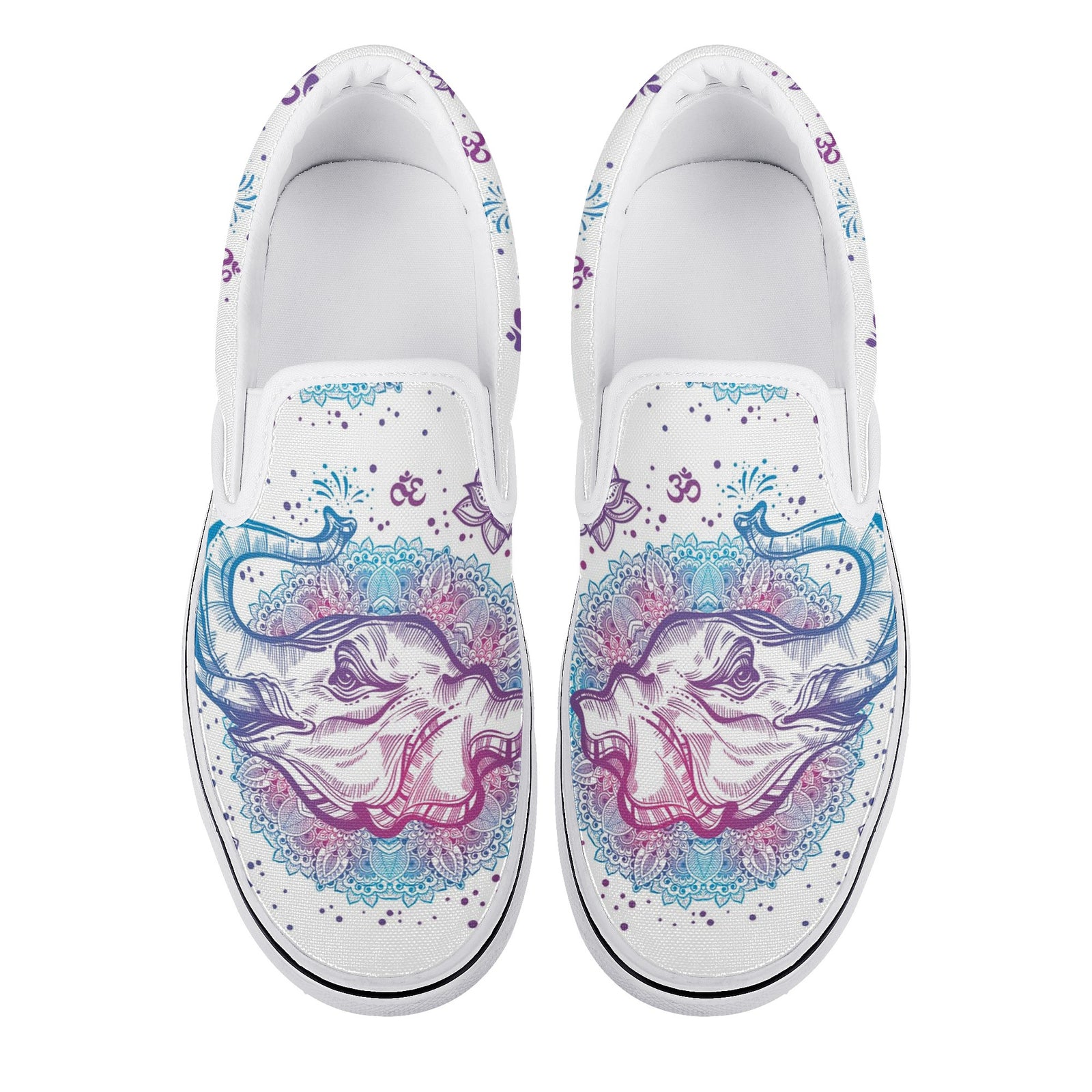 Mandala Custom Vans Slip On Shoes