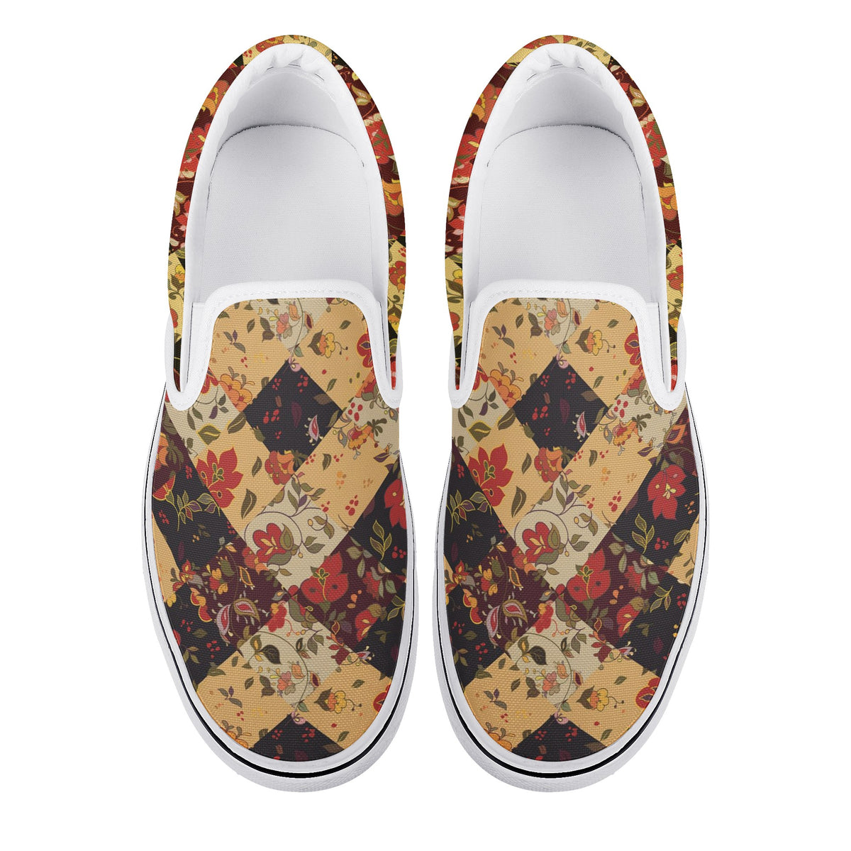 Bohemian Custom Vans Slip On Shoes