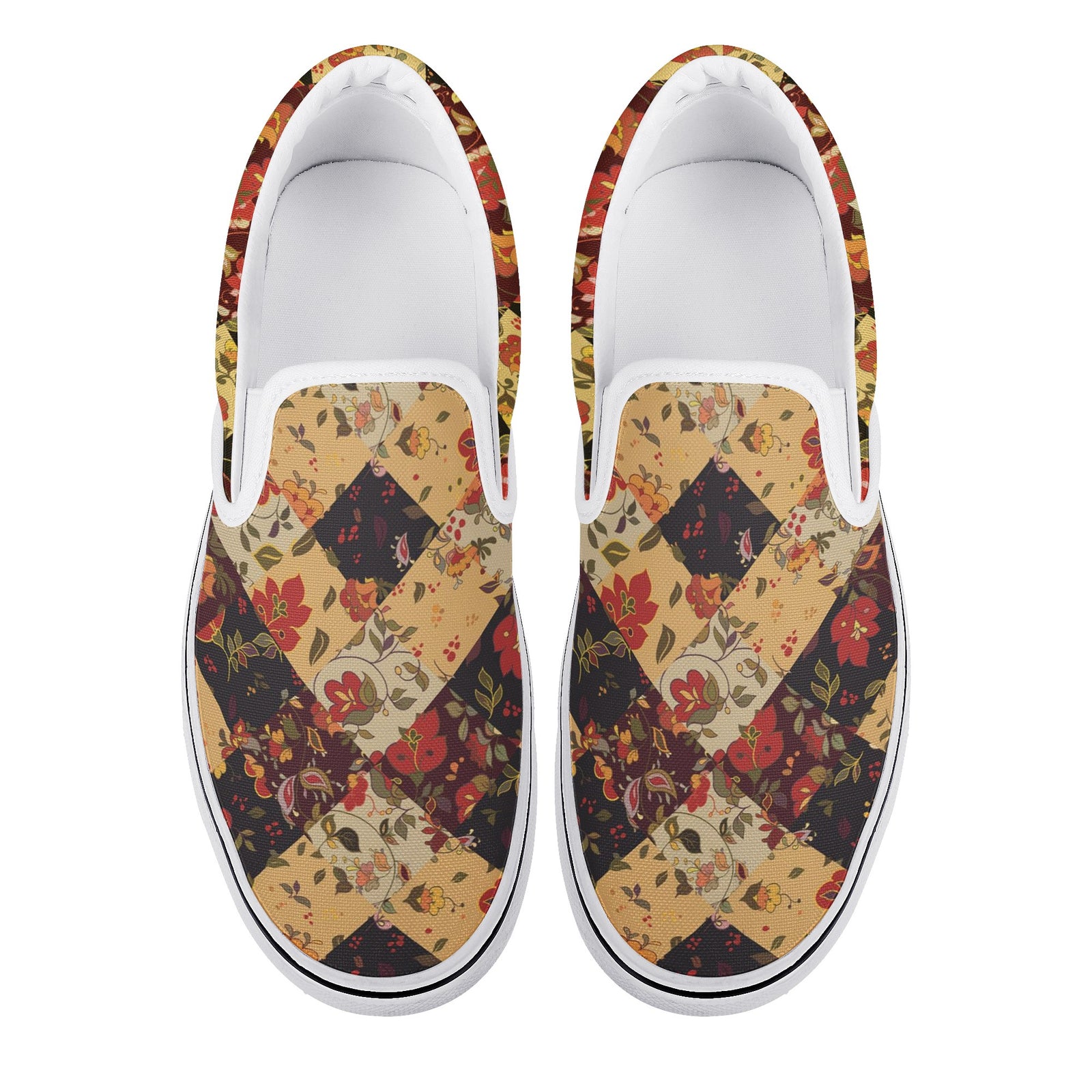 Bohemian Custom Vans Slip On Shoes