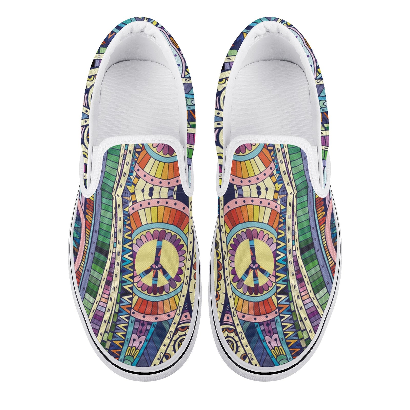 Bohemian Custom Vans Slip On Shoes