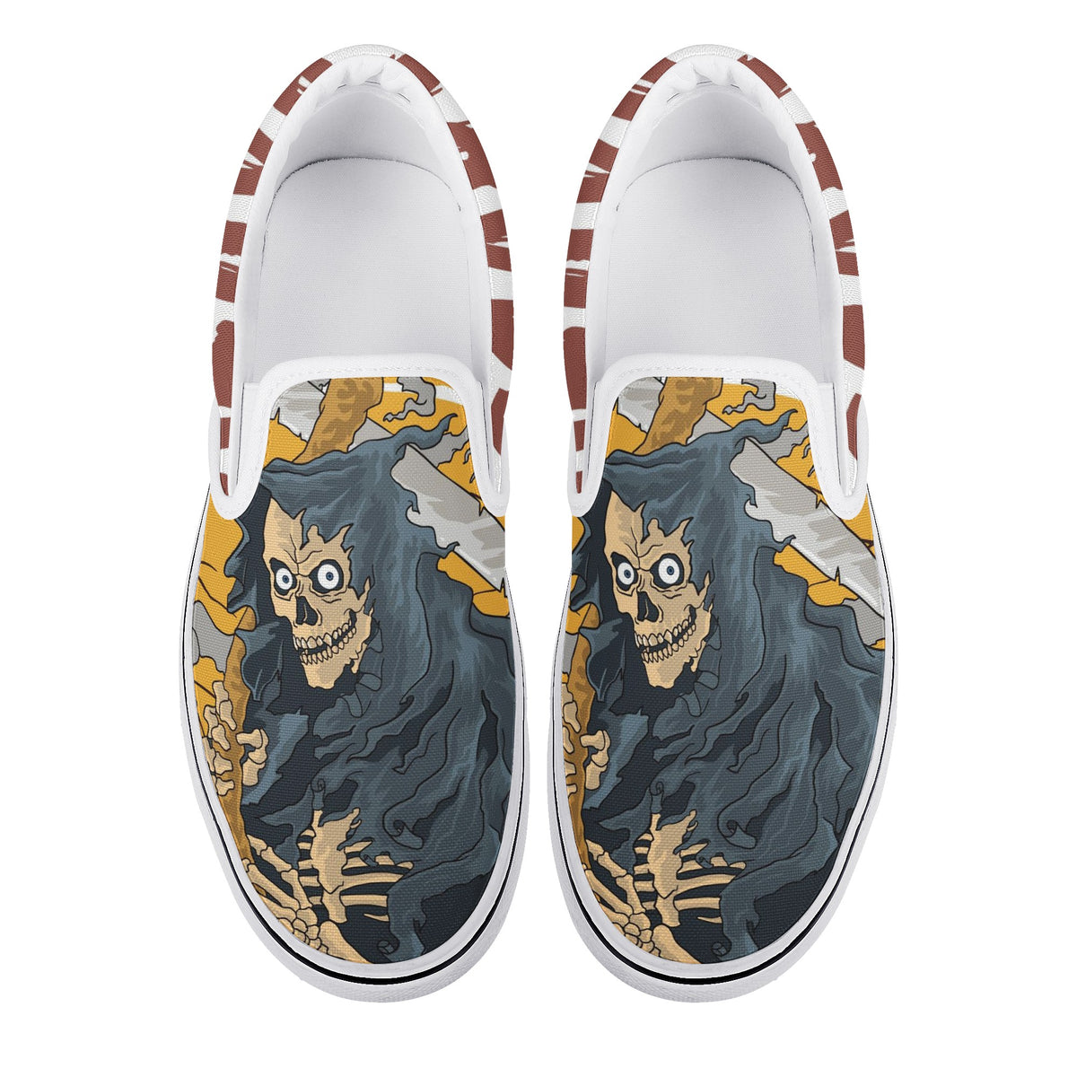 Skull New Slip On Shoes New Slip On Shoes