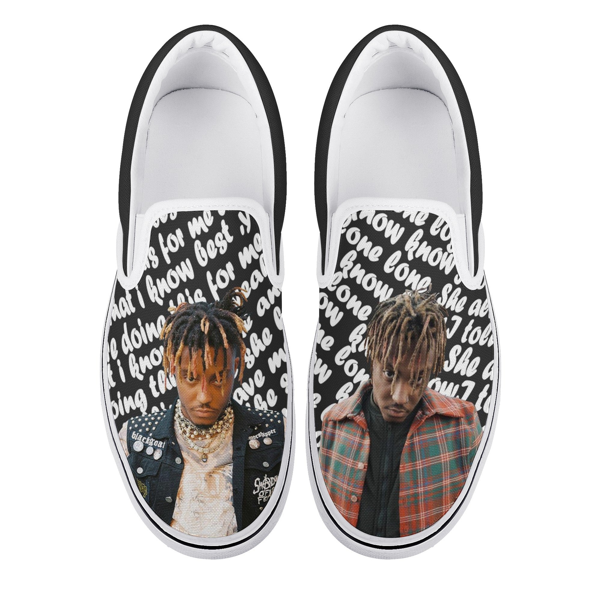 Juice Wrld Custom Vans Slip On Shoes