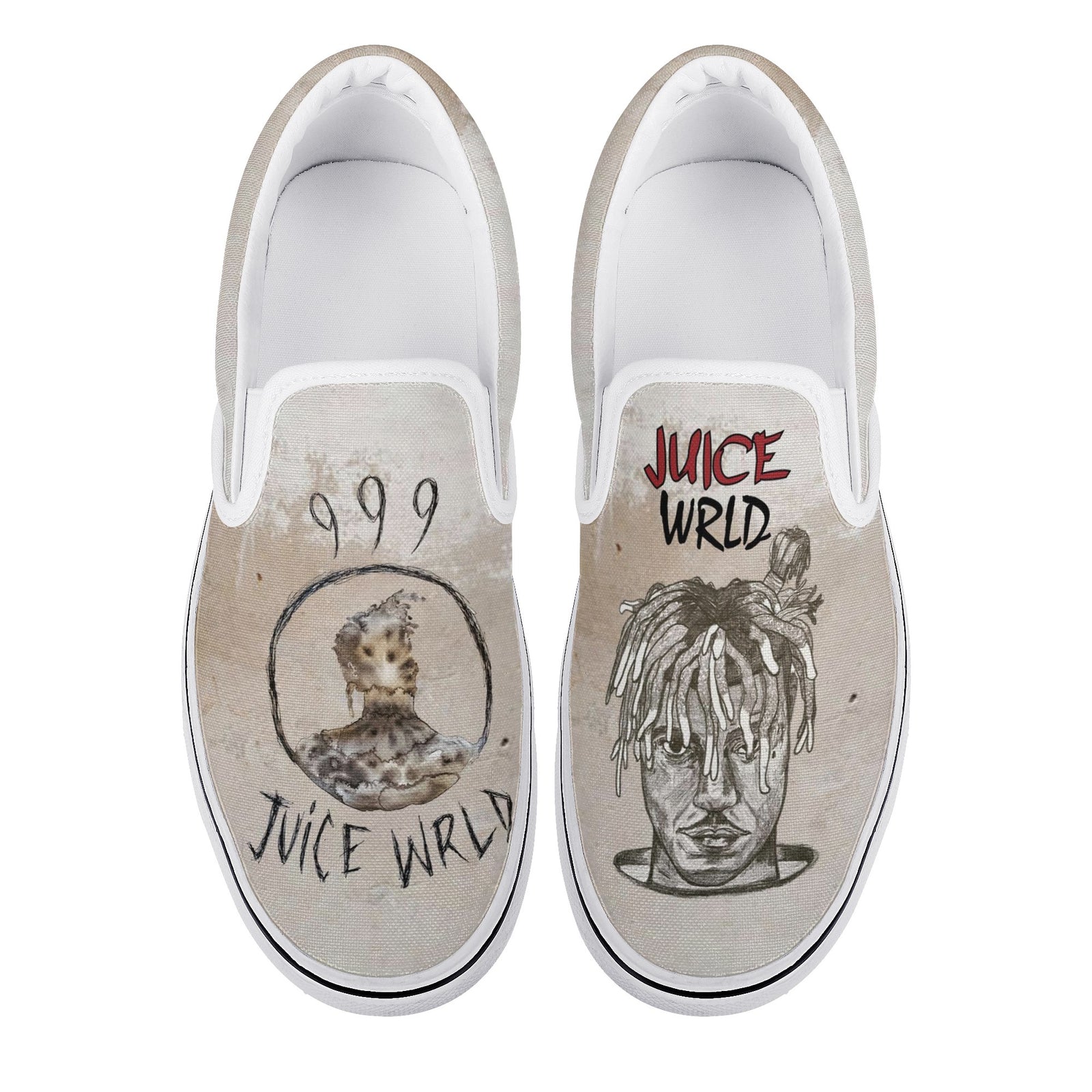 Juice Wrld Custom Vans Slip On Shoes