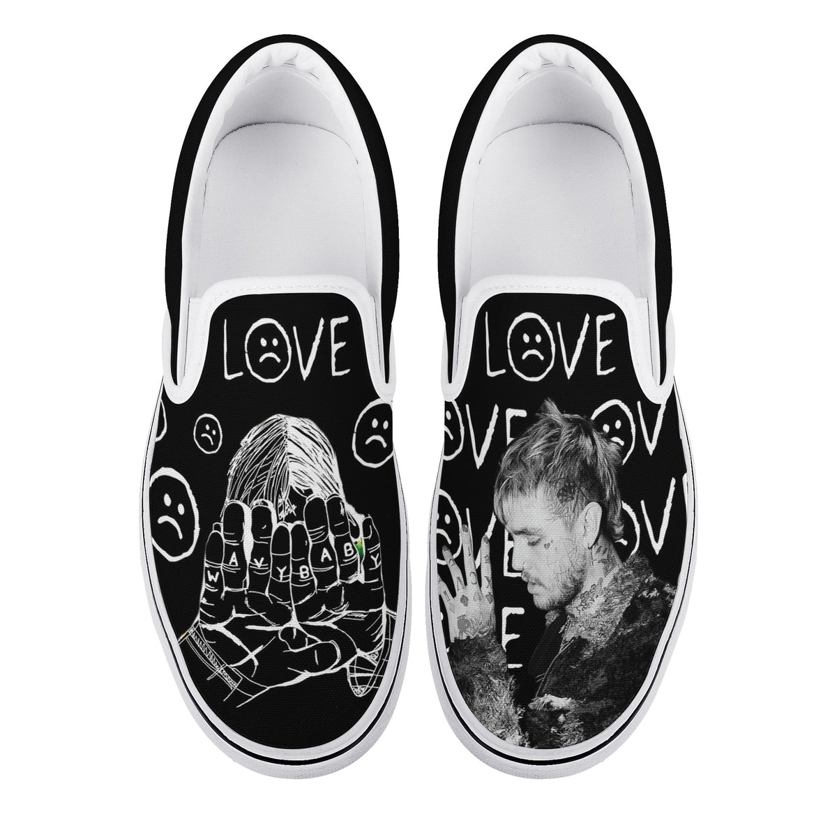 Lil Peep Custom Vans Slip On Shoes