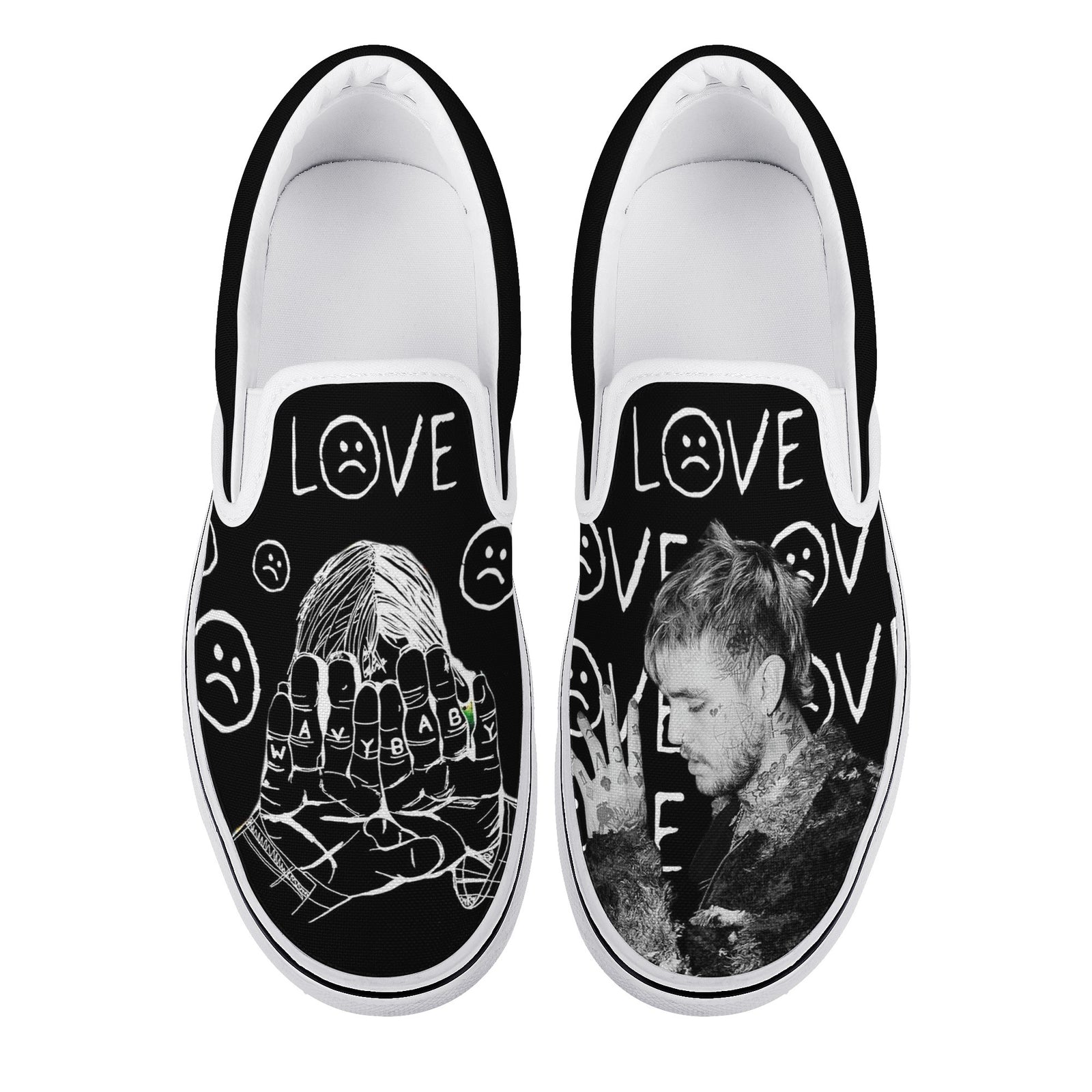 Lil Peep Custom Vans Slip On Shoes