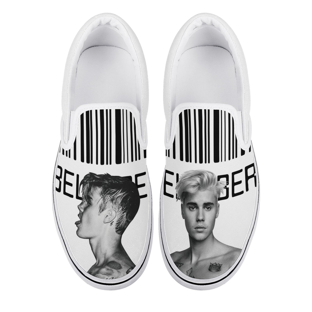 Justin Bieber Custom Vans Slip On Shoes