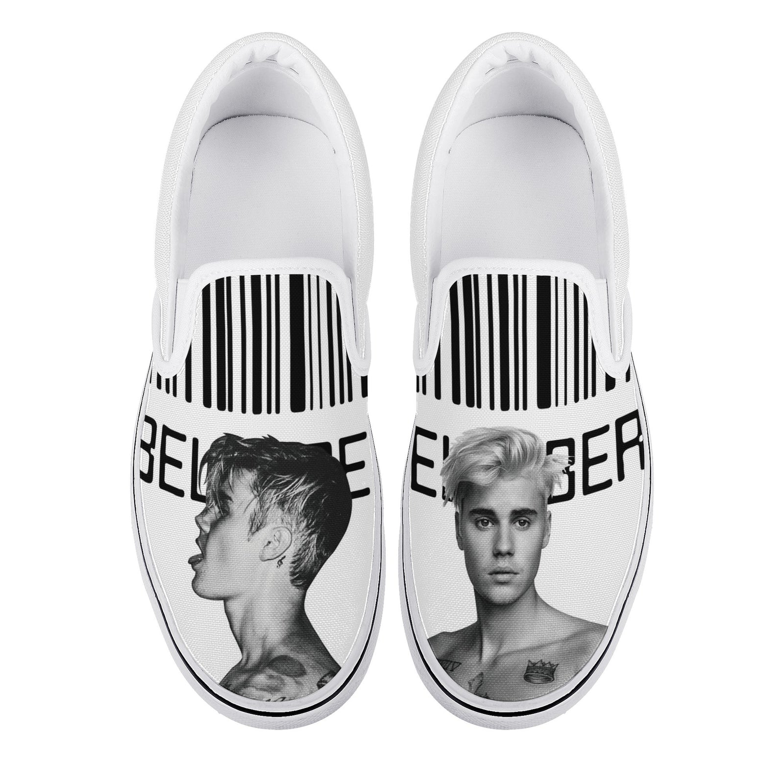 Justin Bieber Custom Vans Slip On Shoes