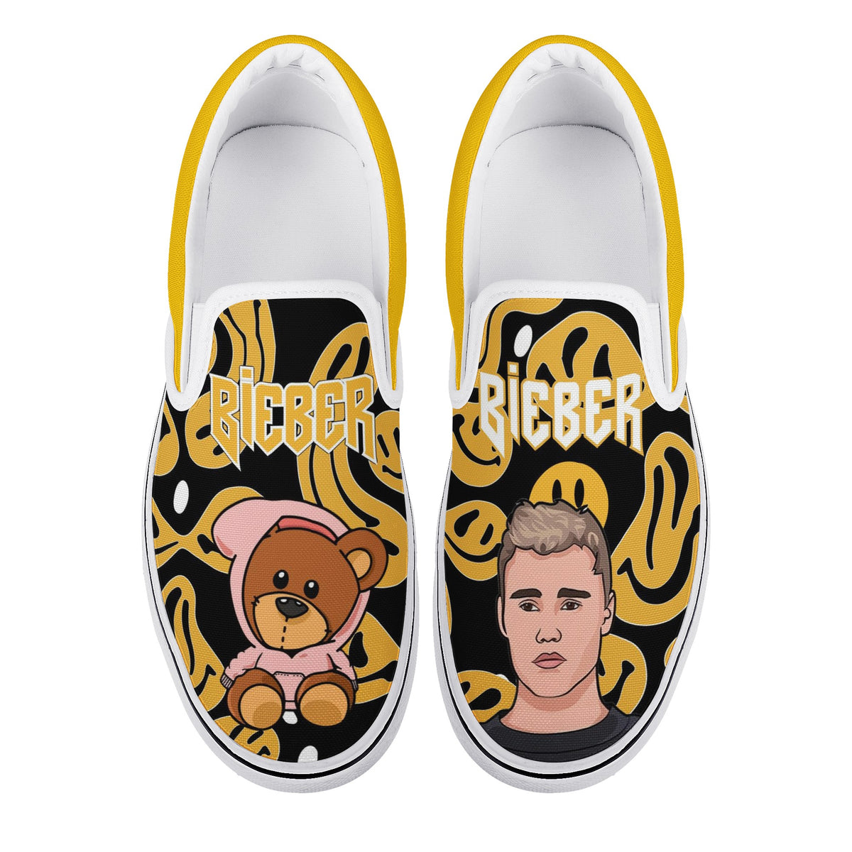 Justin Bieber Custom Vans Slip On Shoes