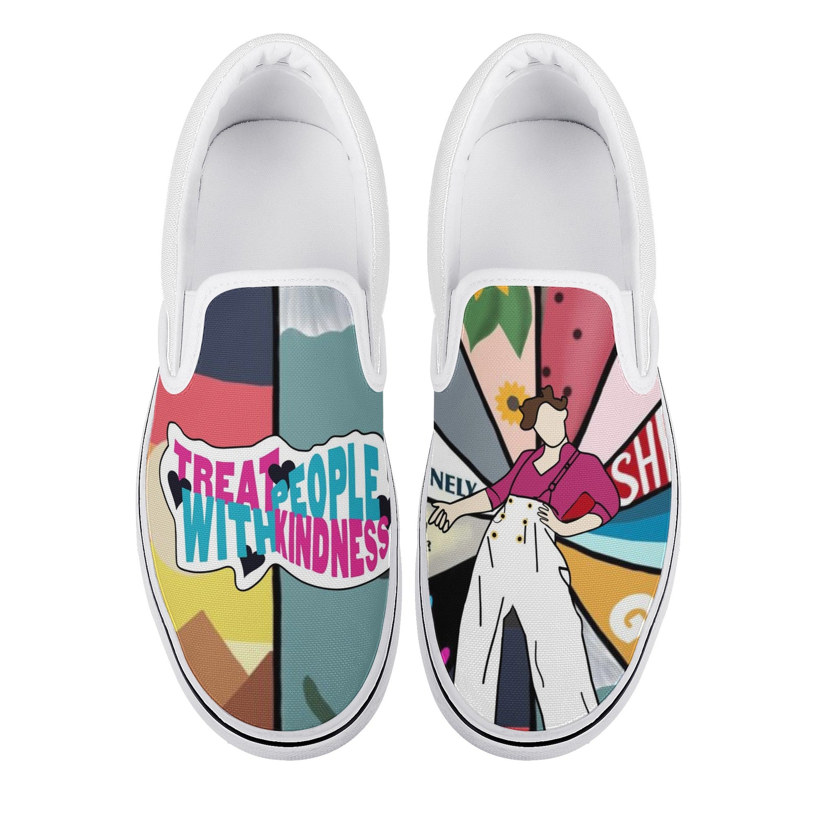 Harry Styles Custom Vans Slip On Shoes