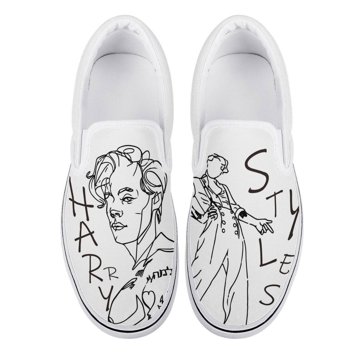 Harry Styles Custom Vans Slip On Shoes