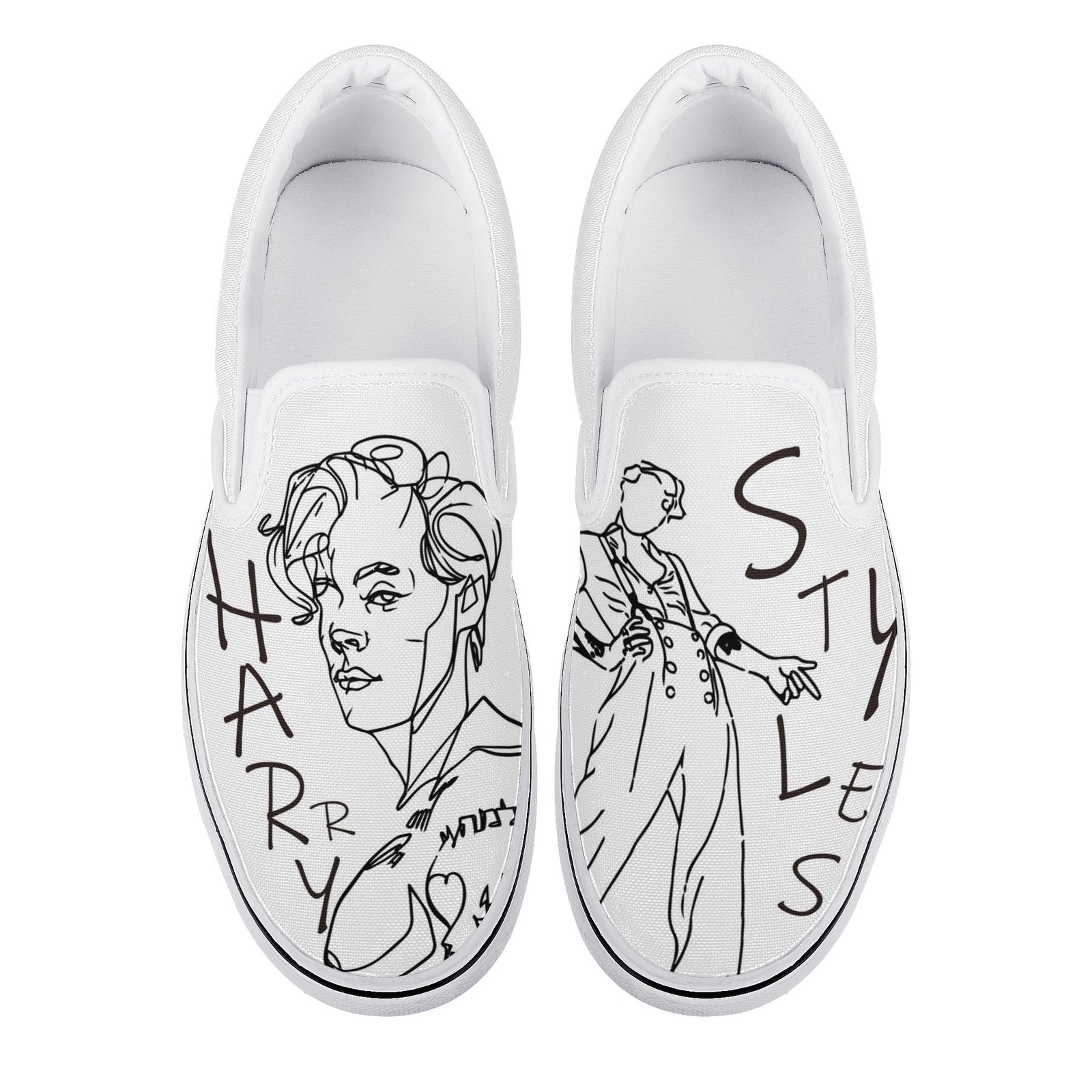 Harry Styles Custom Vans Slip On Shoes