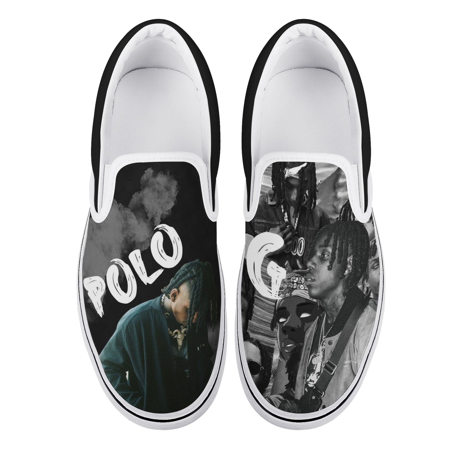 Polo G Custom Vans Slip On Shoes