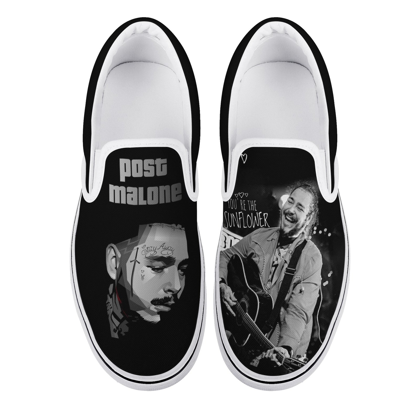 Post Malone Custom Vans Slip On Shoes