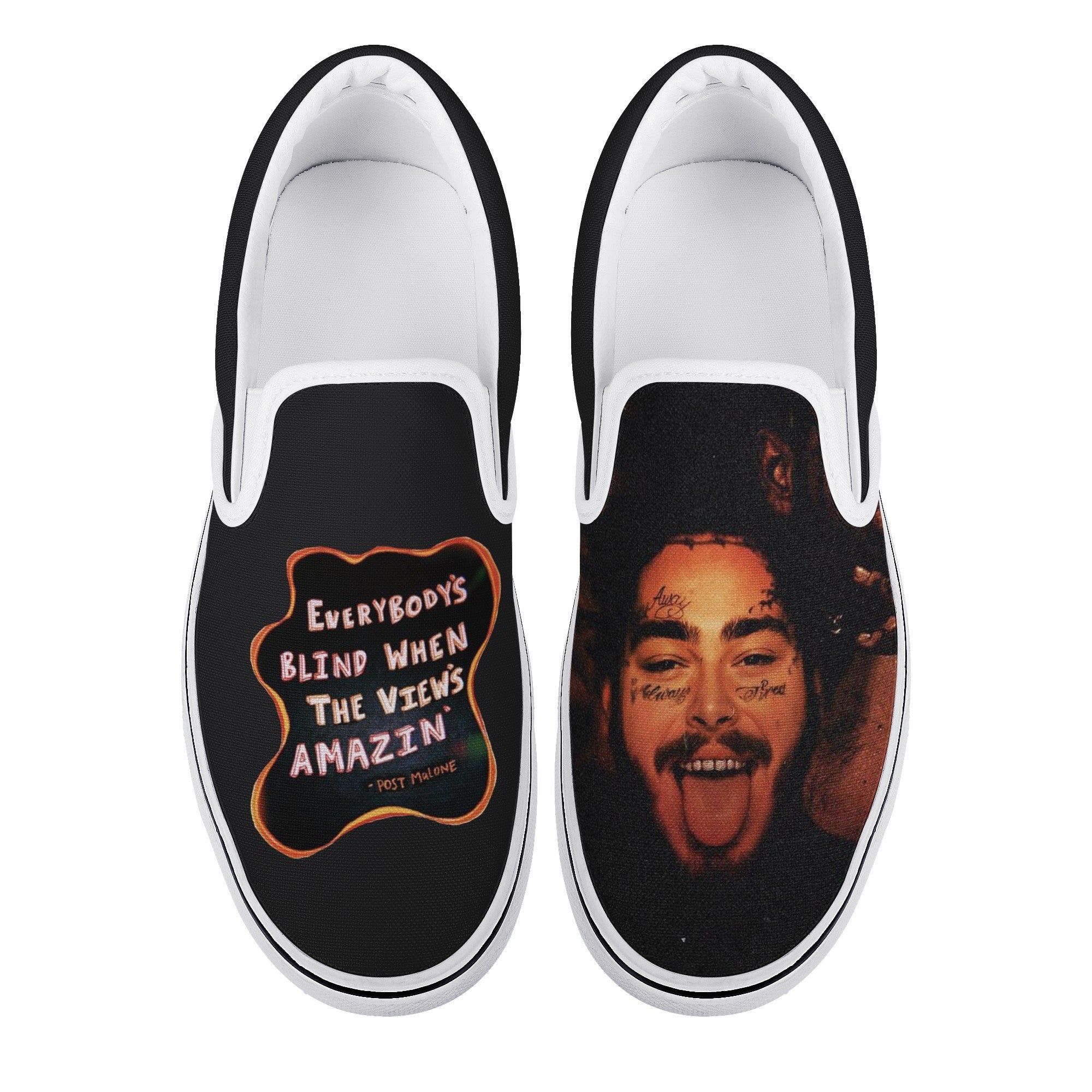 Post Malone Custom Vans Slip On Shoes