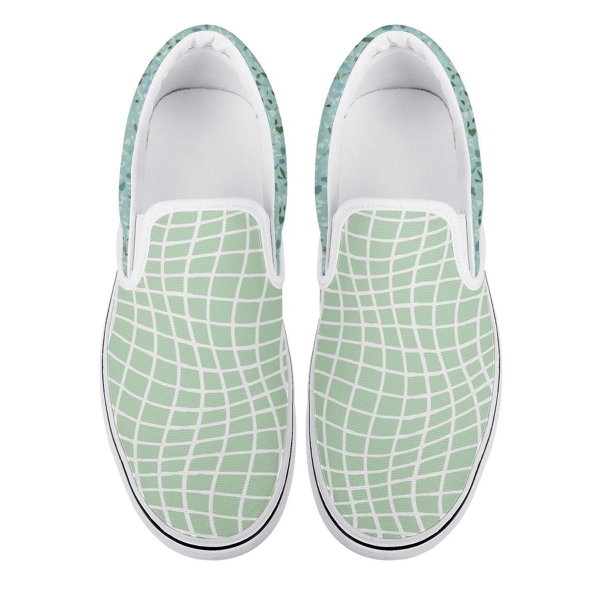 wavy plaid New Slip On Shoes