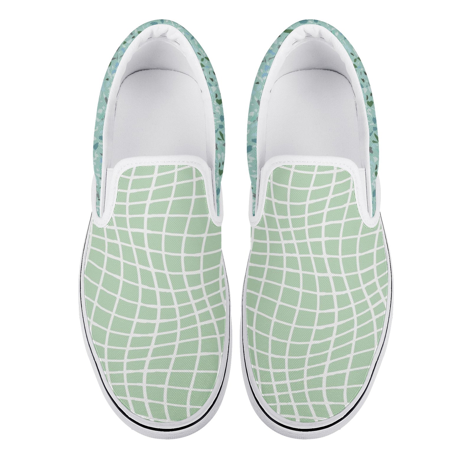 wavy plaid New Slip On Shoes