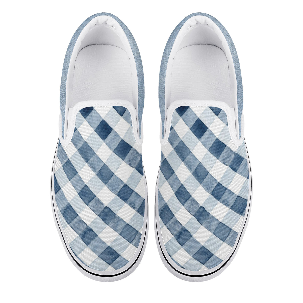 buffalo plaid New Slip On Shoes