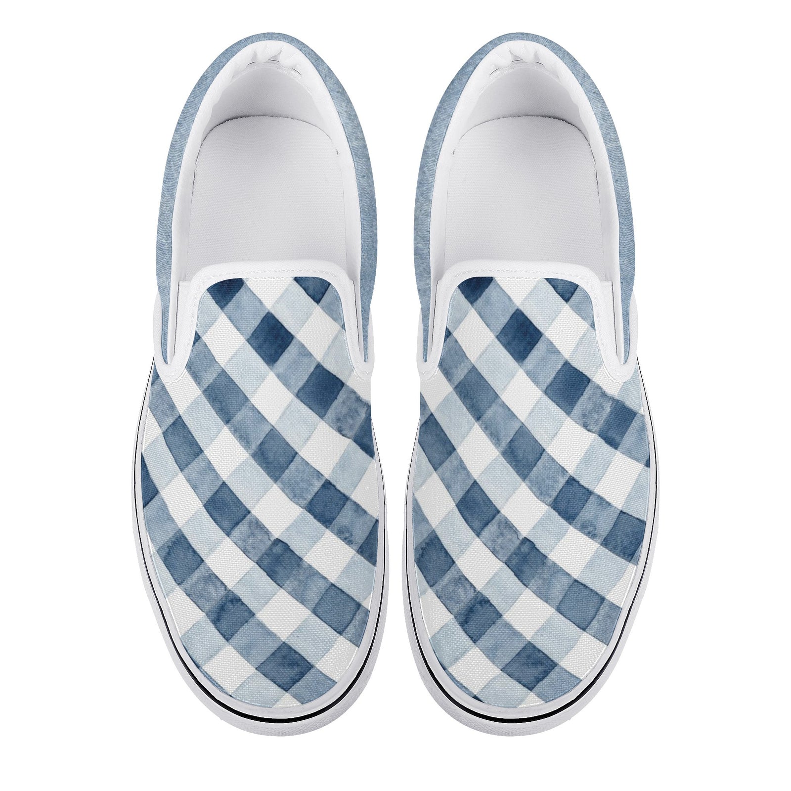 buffalo plaid New Slip On Shoes