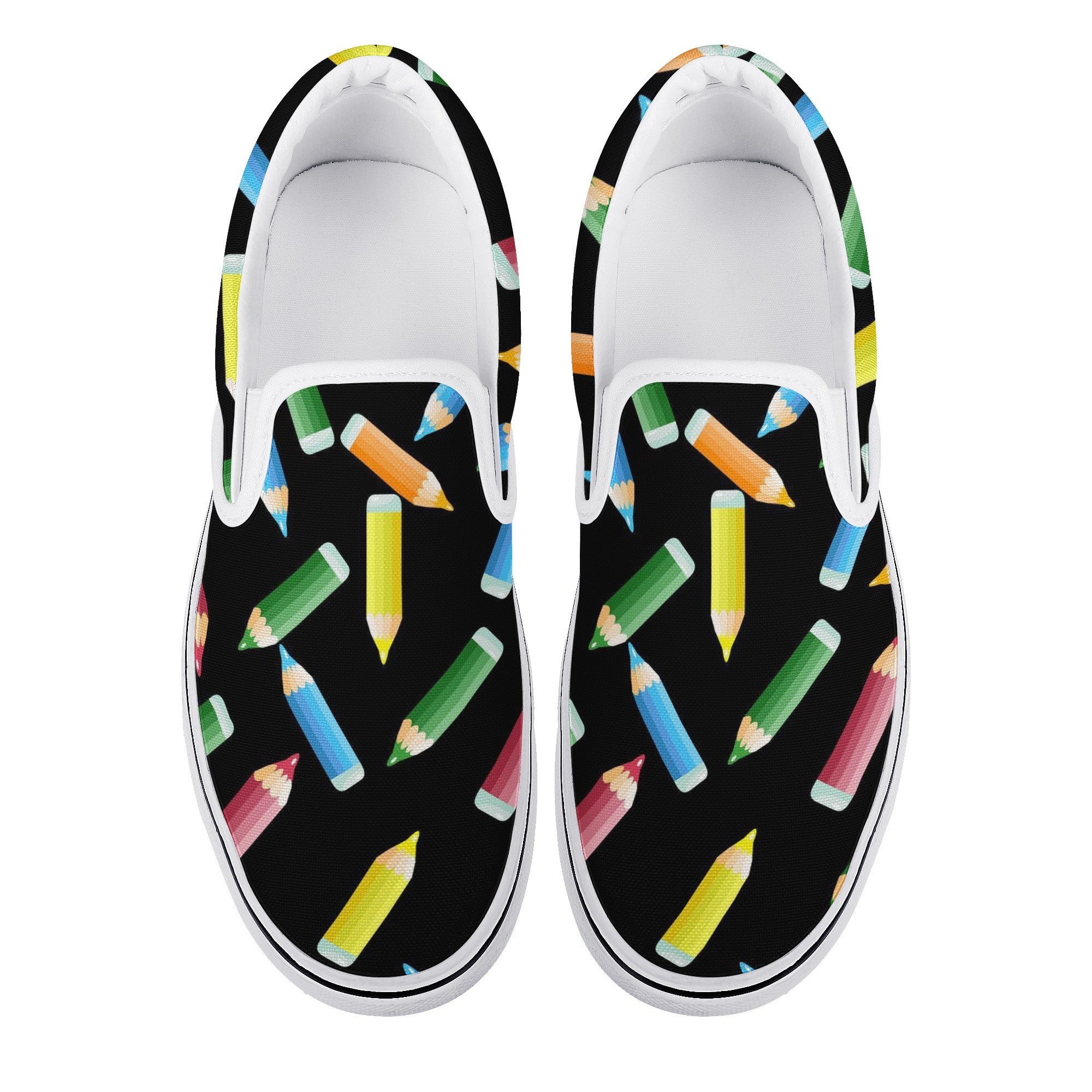 pencil pattern New Slip On Shoes