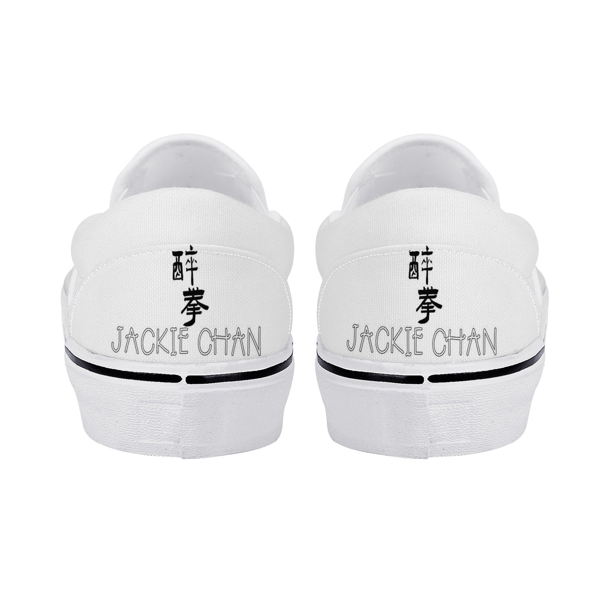 Jackie Chan Custom Vans Slip On Shoes