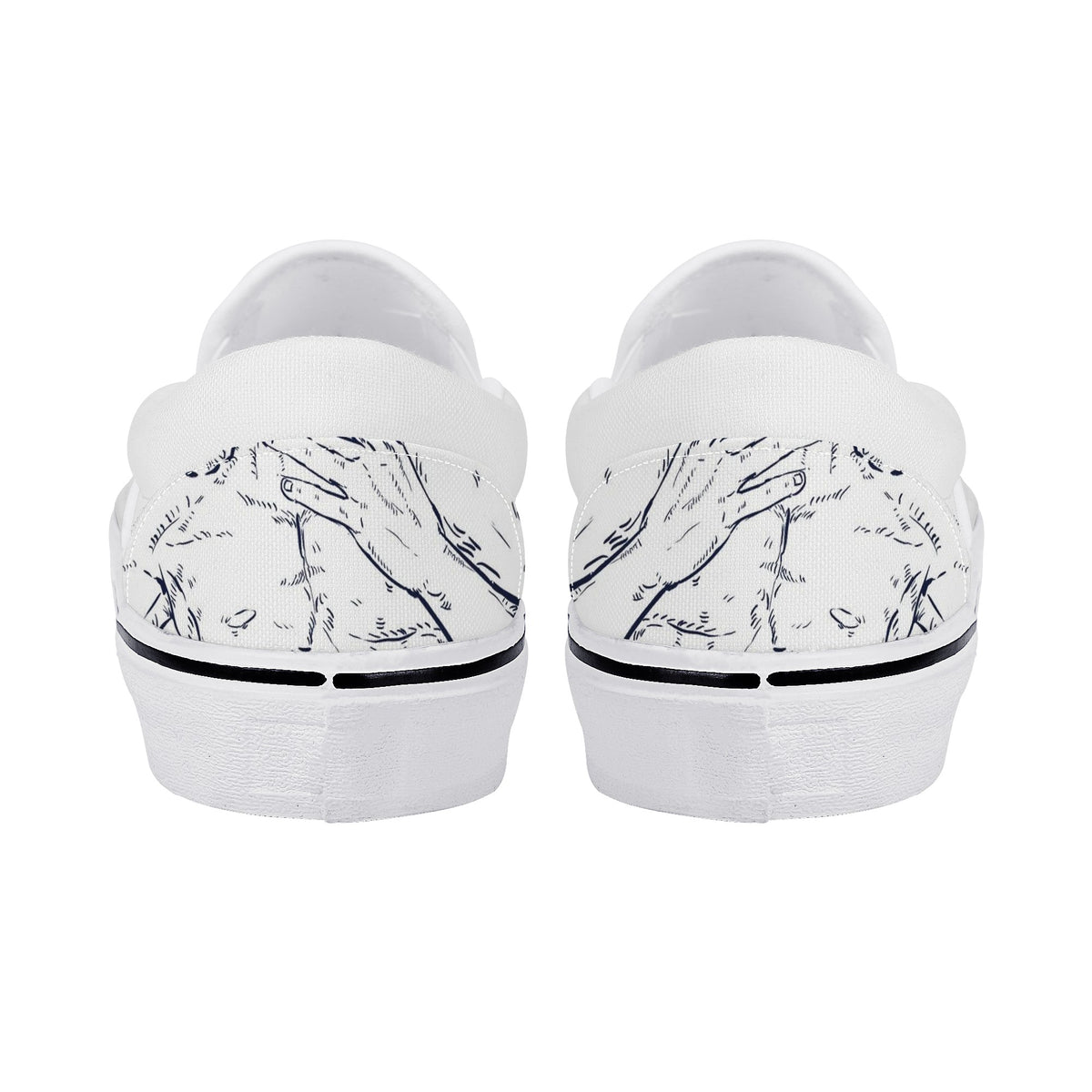 Bruce Lee Custom Vans Slip On Shoes