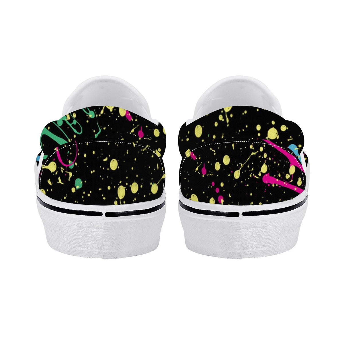 Splatter Custom Vans Slip On Shoes