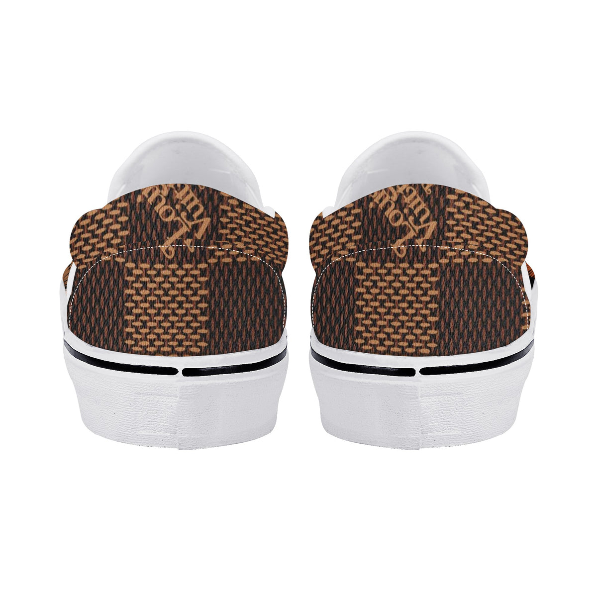 Fox Custom Vans Slip On Shoes