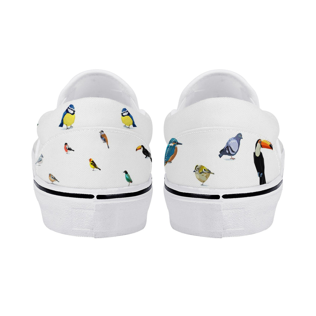 Bird Custom Vans Slip On Shoes
