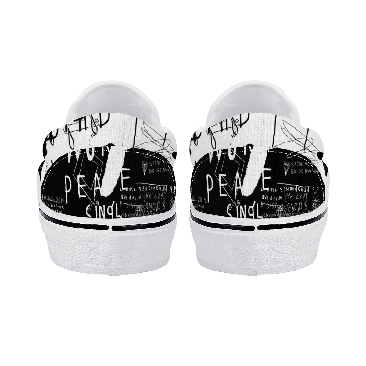 Eagle Custom Vans Slip On Shoes