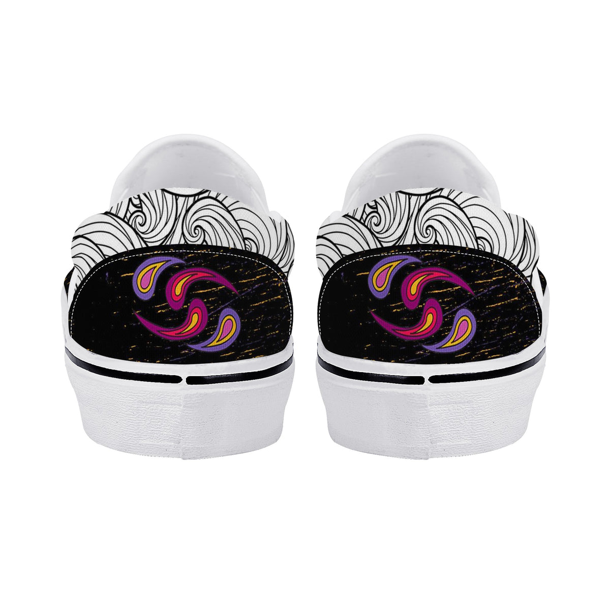 Cat Custom Vans Slip On Shoes