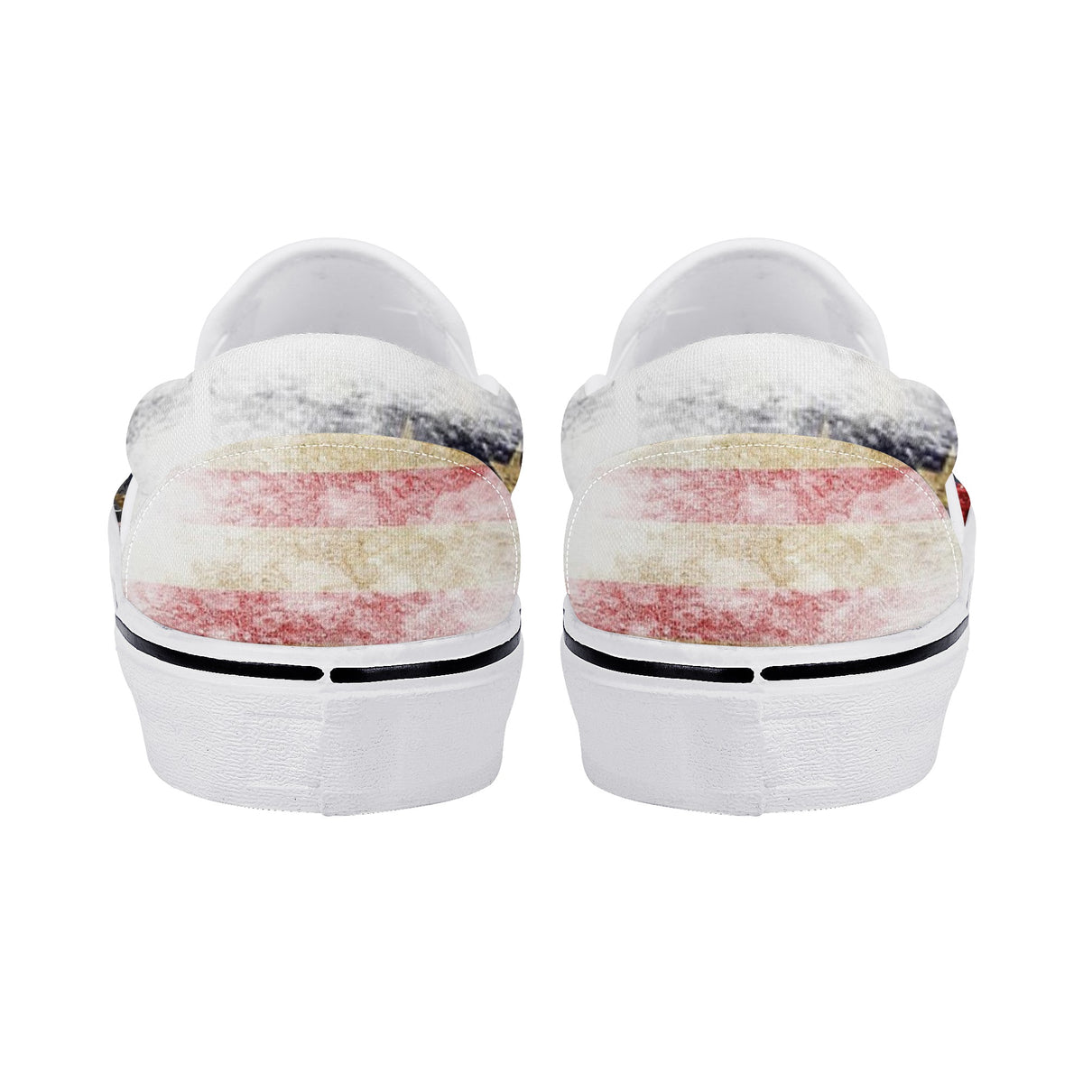 American Flag Custom Vans Slip On Shoes