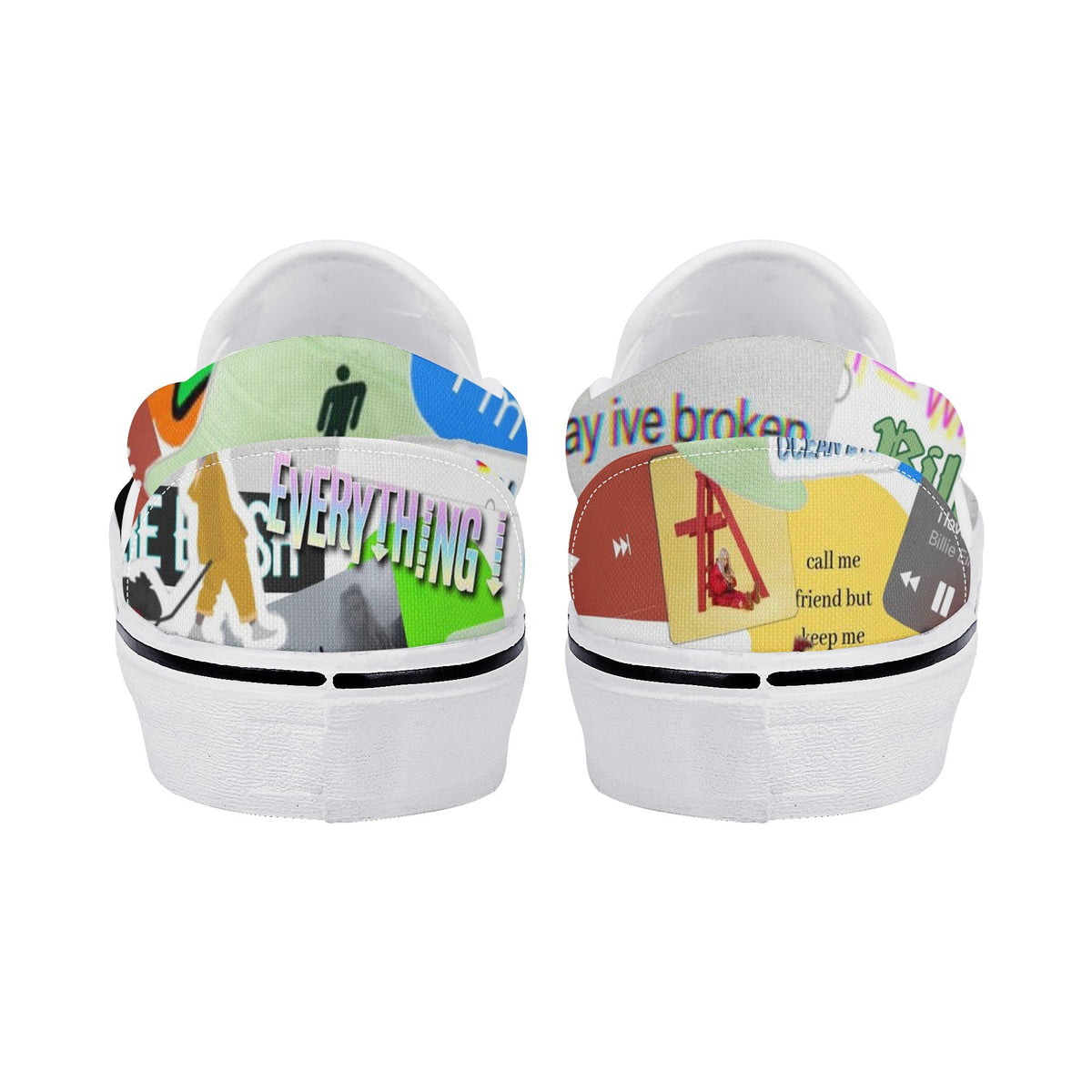 Billie Eilish Custom Vans Slip On Shoes