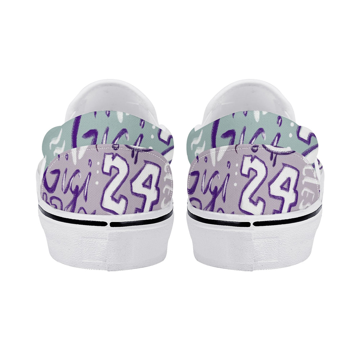 Kobe Custom Vans Slip On Shoes