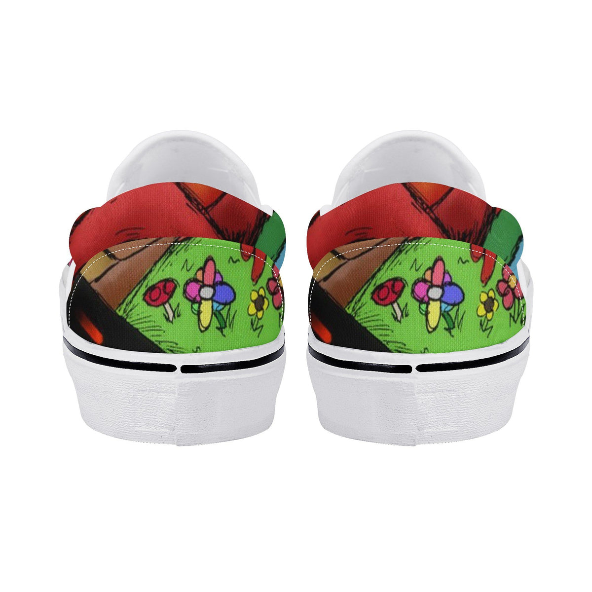 Trippie Redd Custom Vans Slip On Shoes