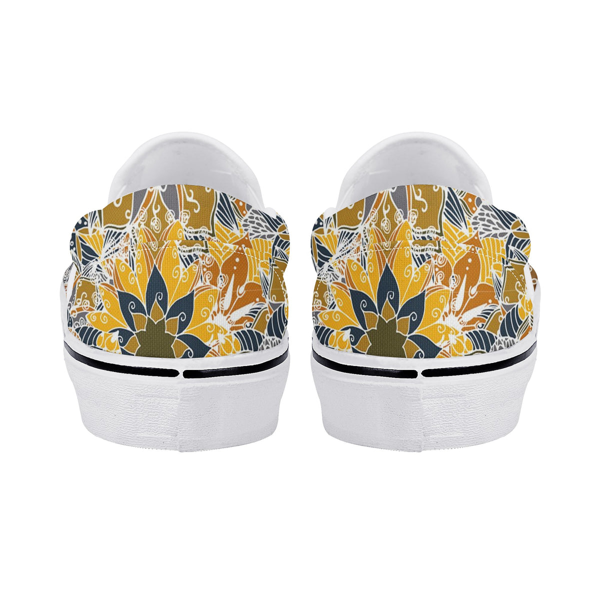 Mandala Custom Vans Slip On Shoes