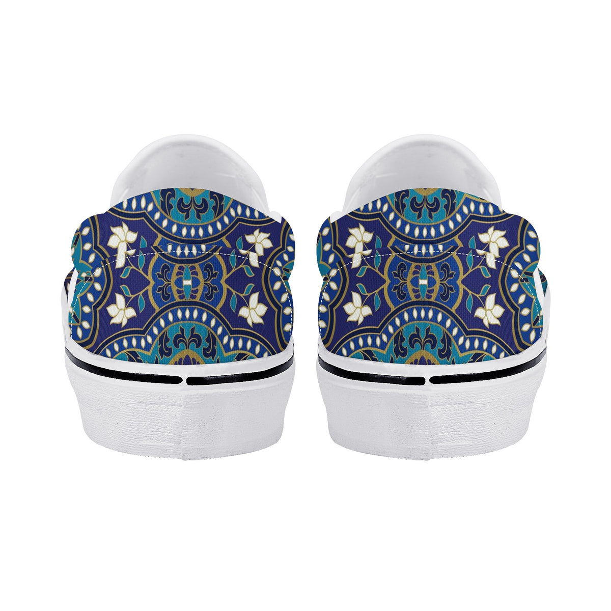 Mandala Custom Vans Slip On Shoes