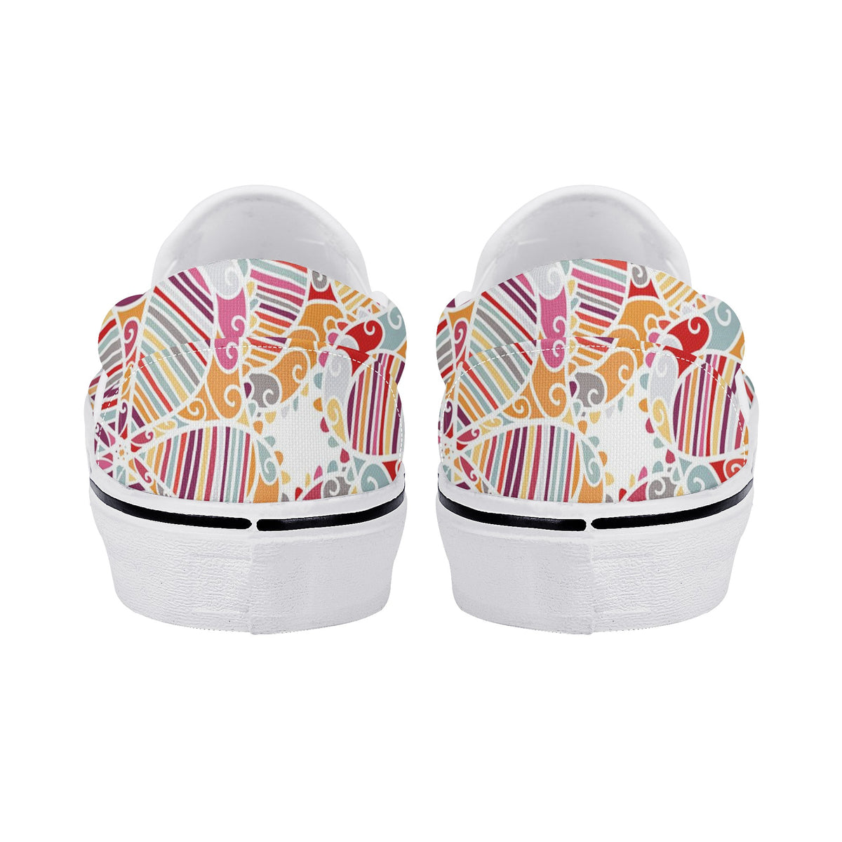 Mandala Custom Vans Slip On Shoes