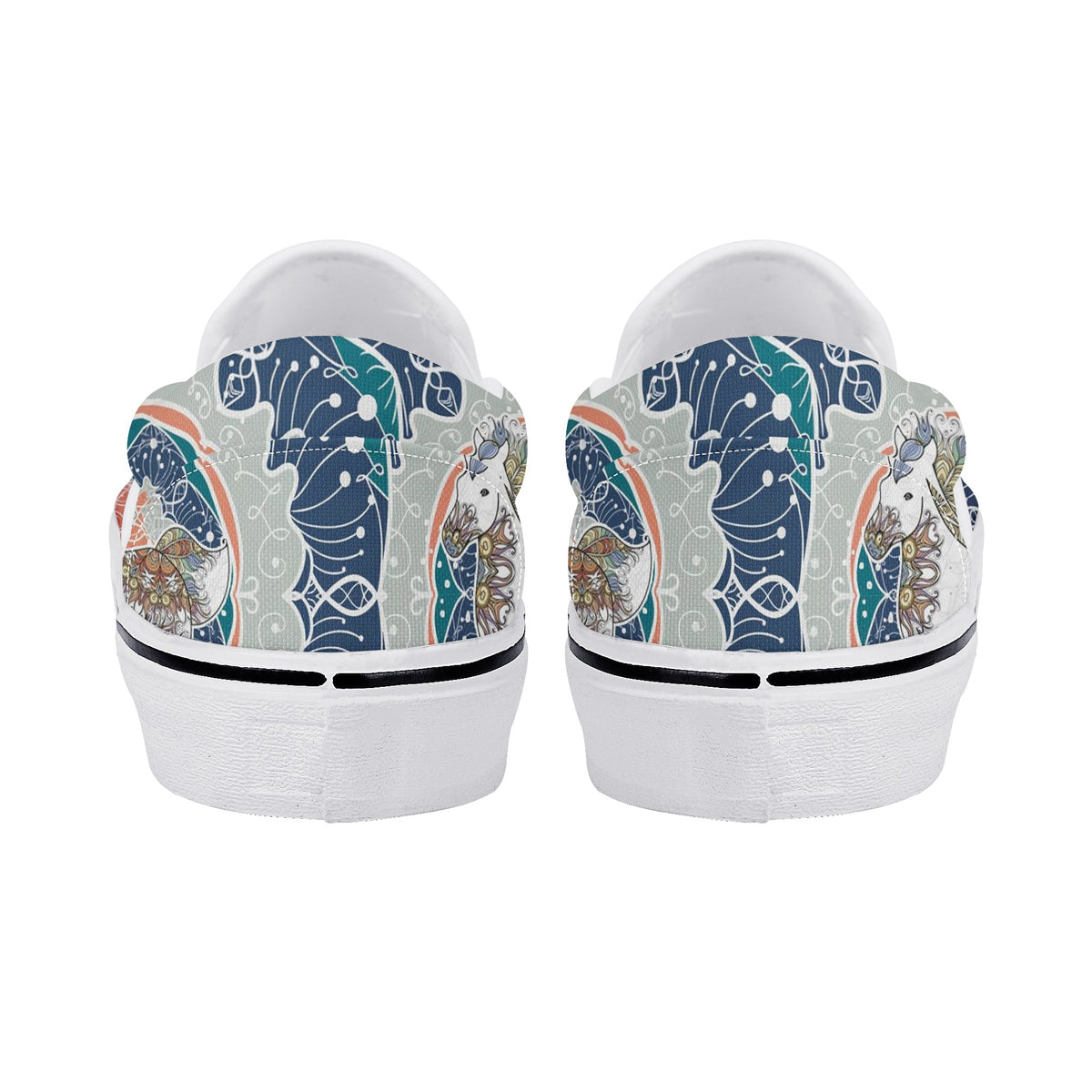 Mandala Custom Vans Slip On Shoes