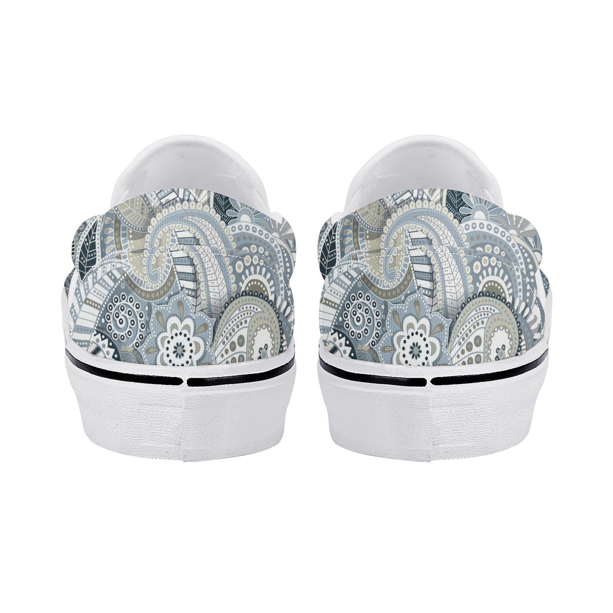 Paisley Custom Vans Slip On Shoes