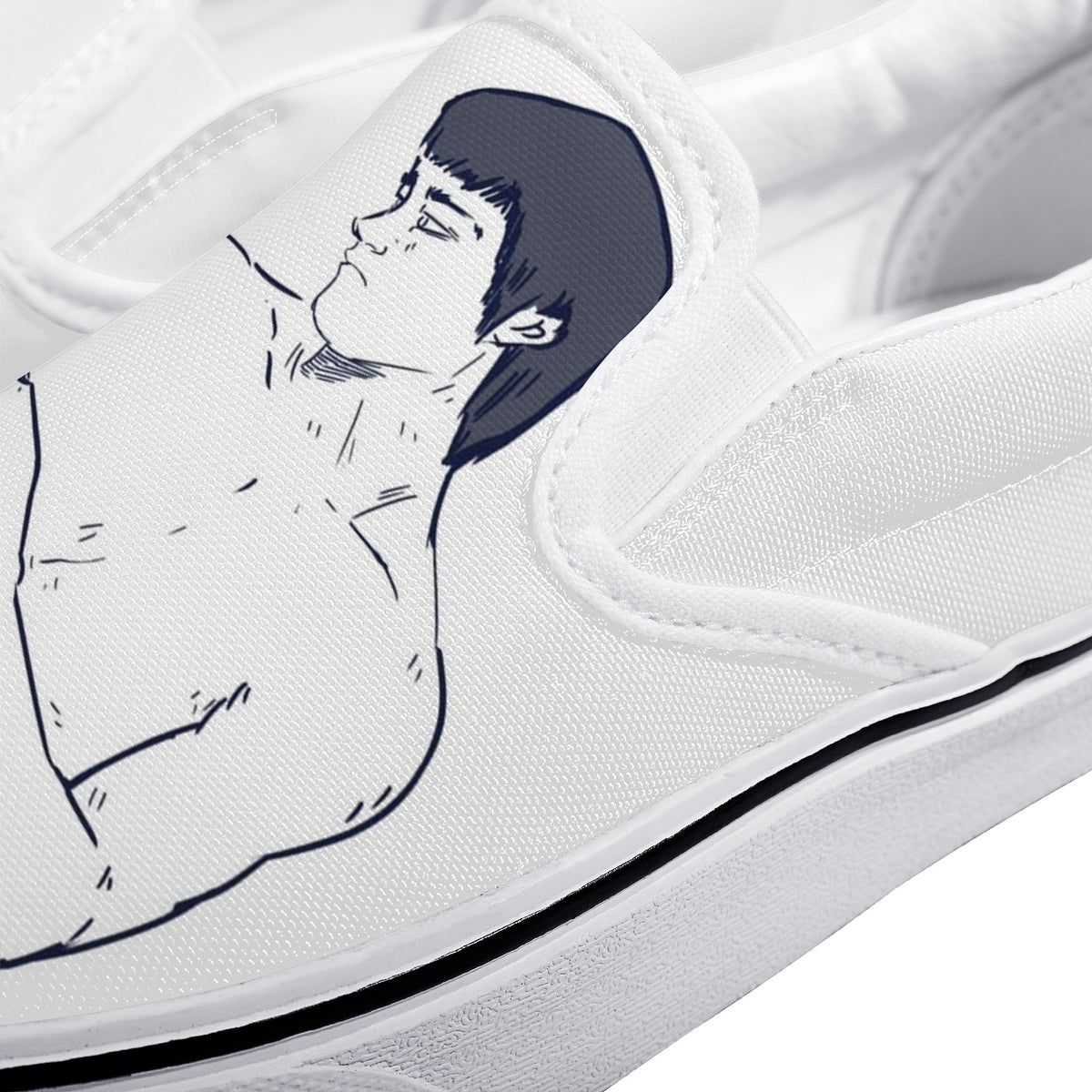 Bruce Lee Custom Vans Slip On Shoes