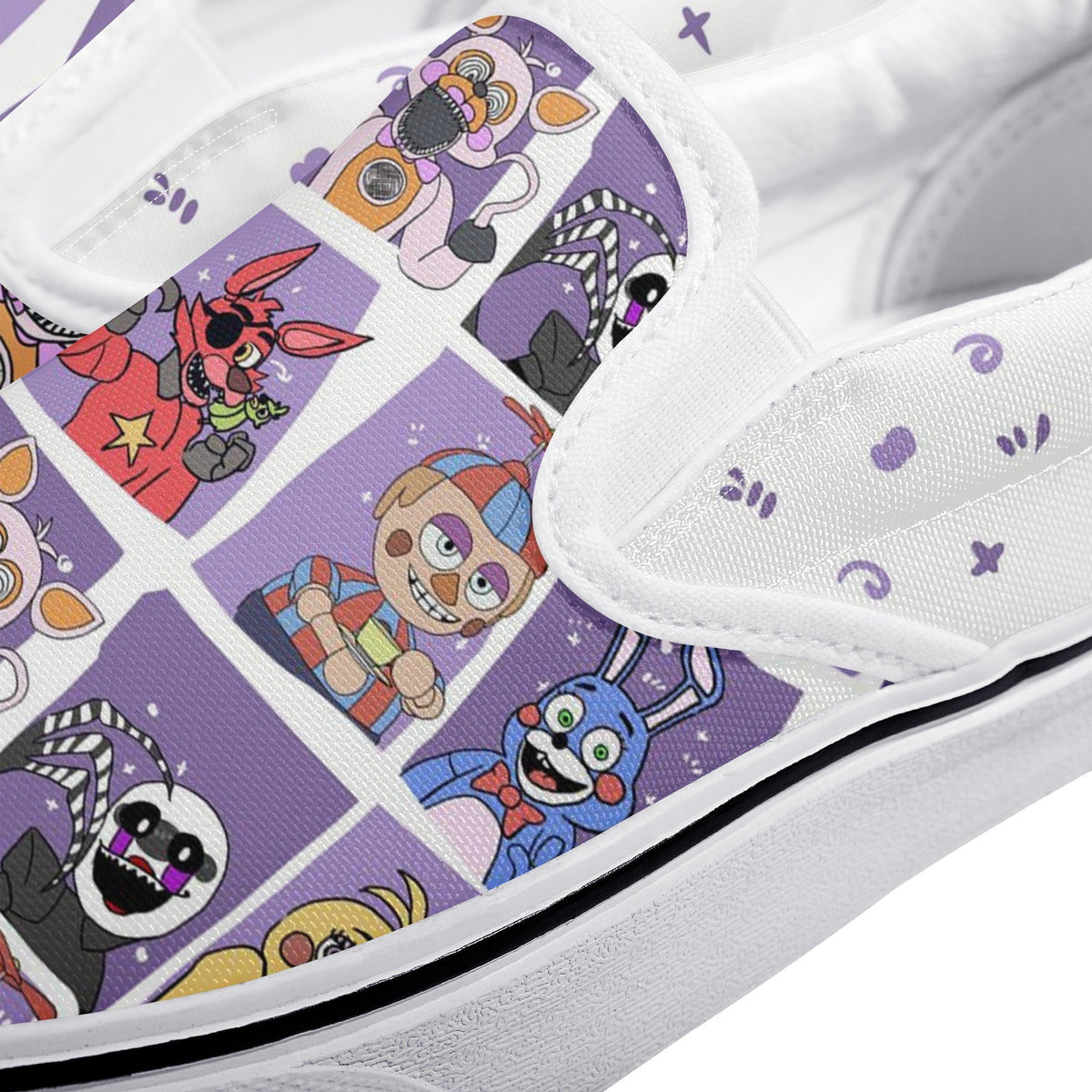 Five Nights At Freddy&#39;s Custom Vans Slip On Shoes