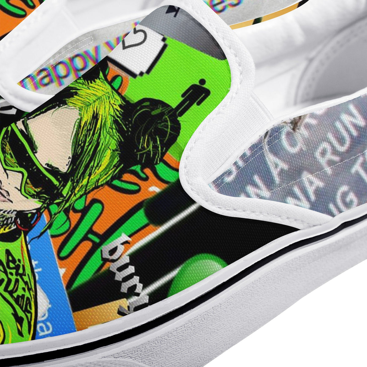 Billie Eilish Custom Vans Slip On Shoes