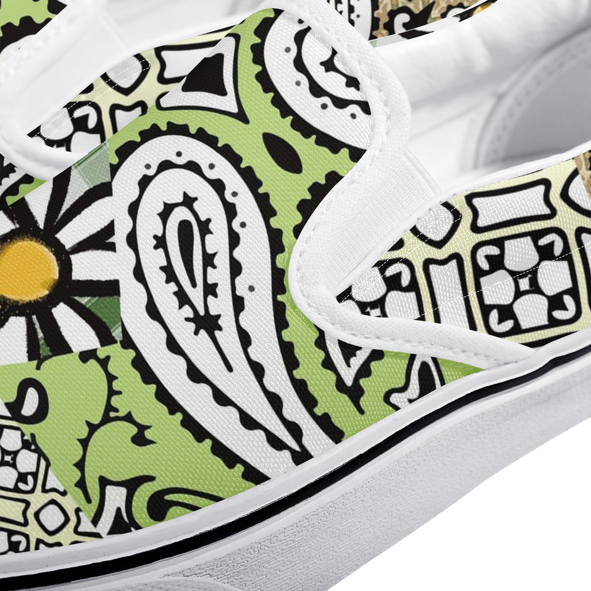 Daisy Custom Vans Slip On Shoes