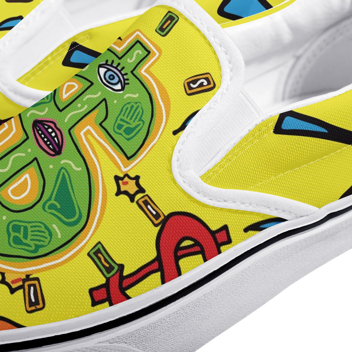 Money Talks Custom Vans Slip On Shoes