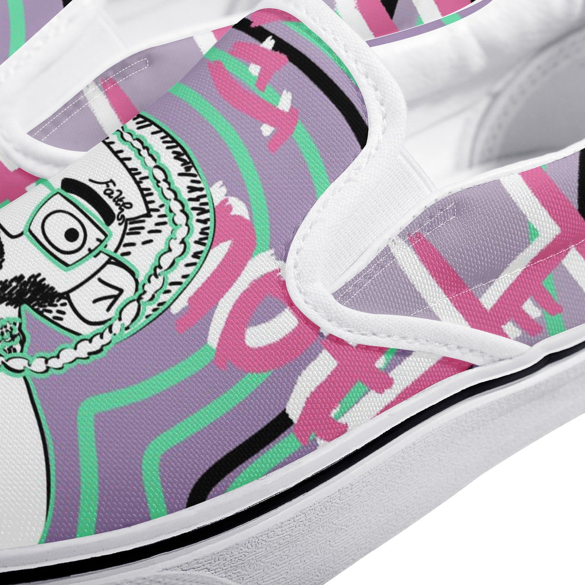 Pop Smoke Custom Vans Slip On Shoes