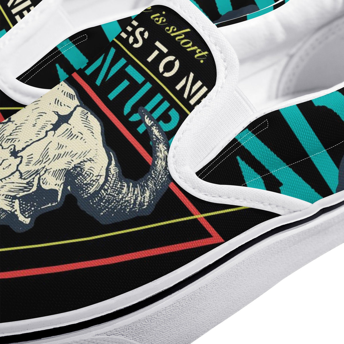 Goat Custom Vans Slip On Shoes