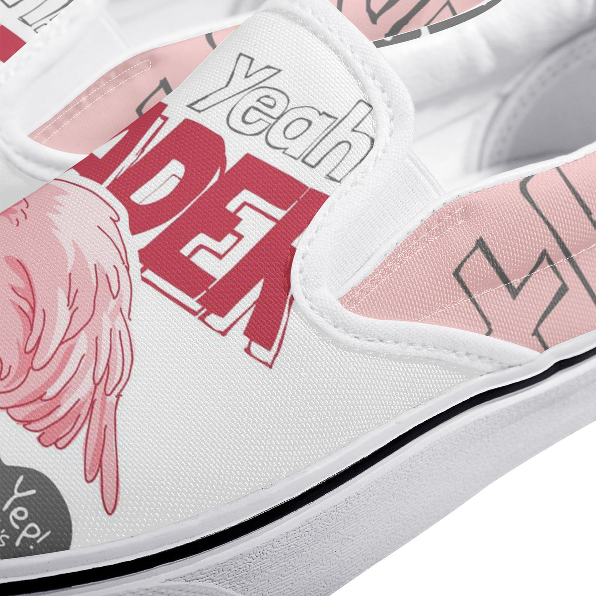 Flamingo Custom Vans Slip On Shoes
