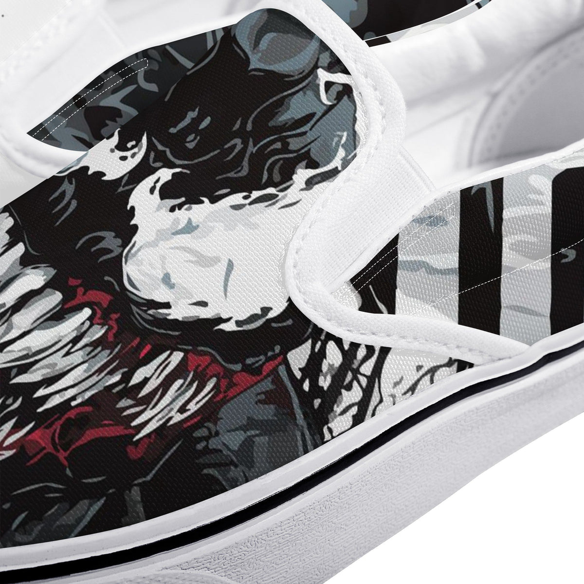 Venom Custom Vans Slip On Shoes