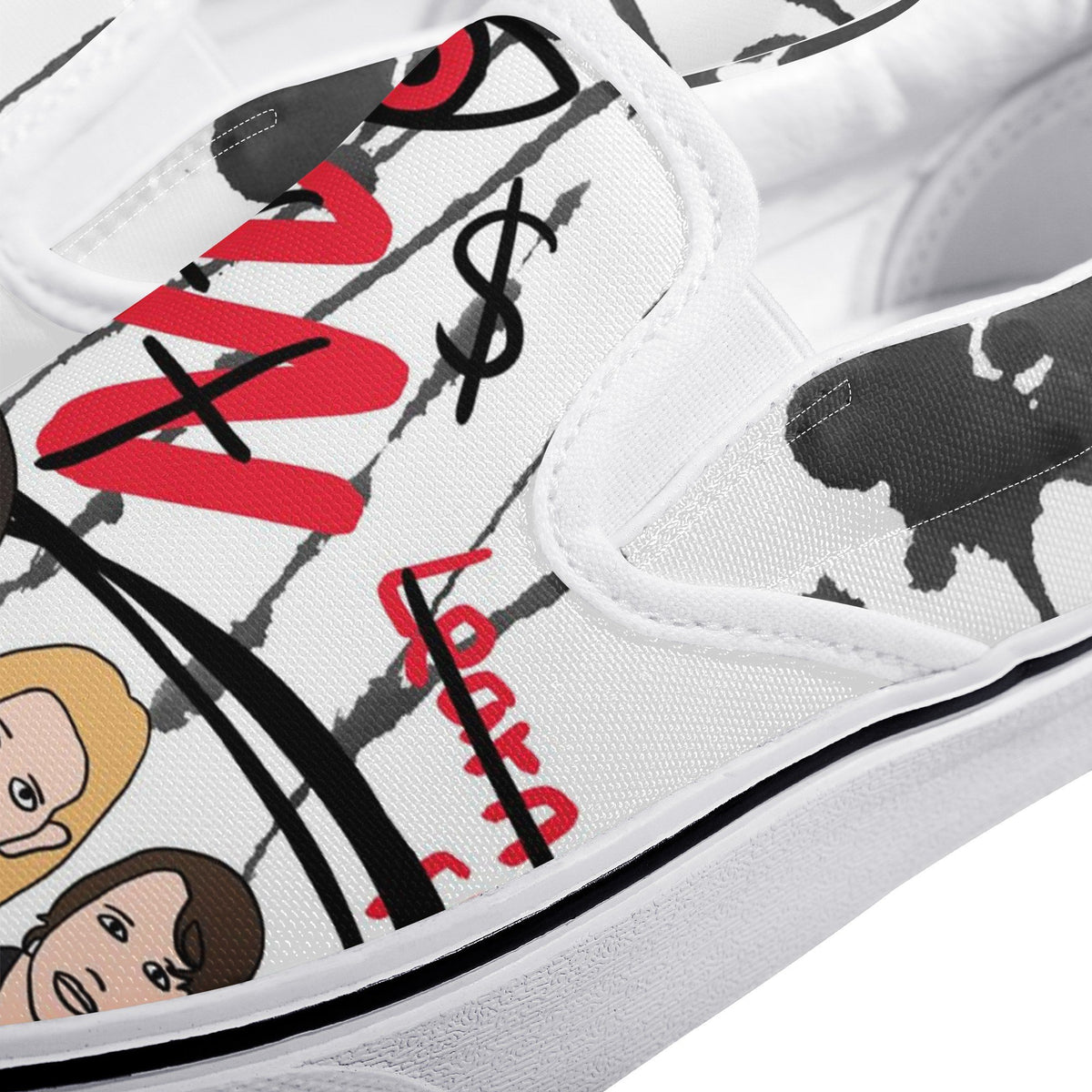 Foo Fighters Custom Vans Slip On Shoes
