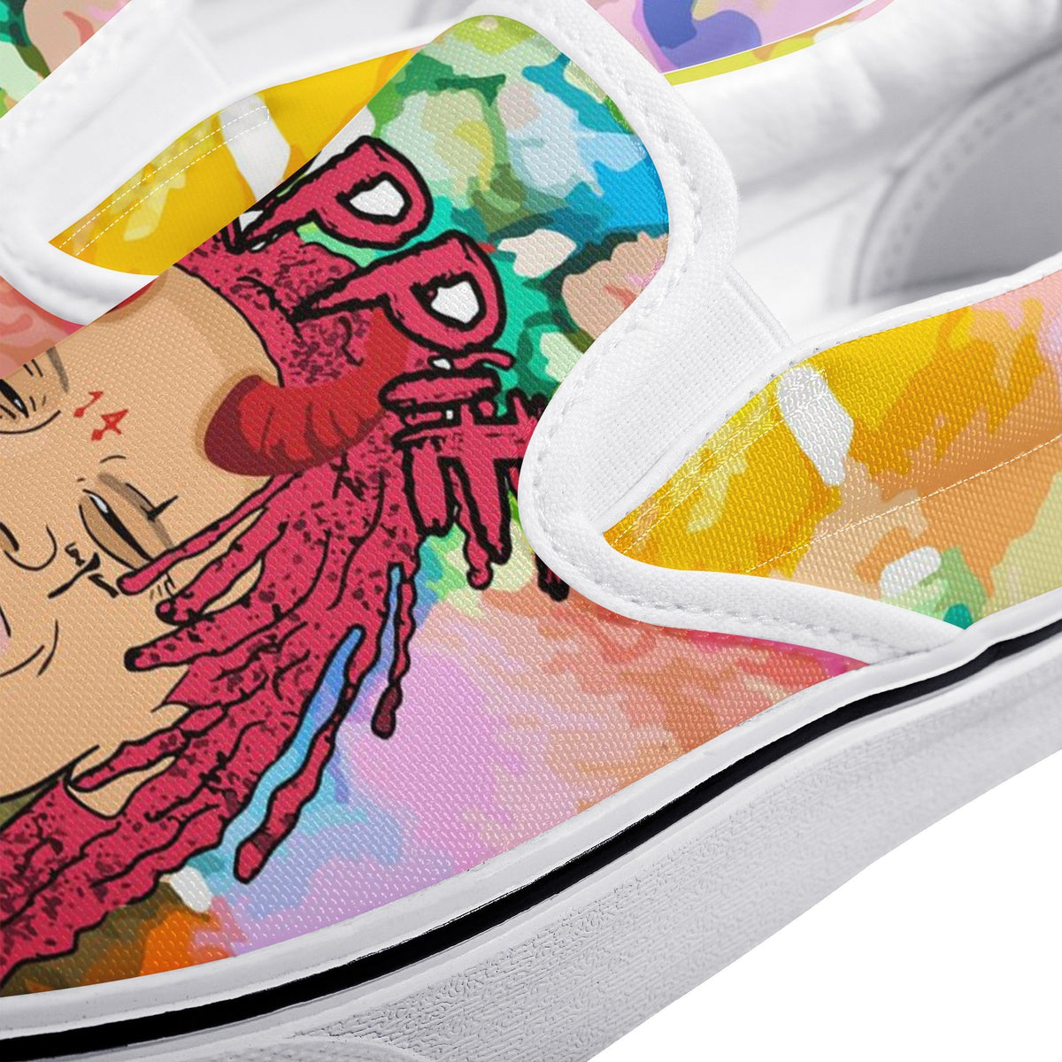 Trippie Redd Custom Vans Slip On Shoes